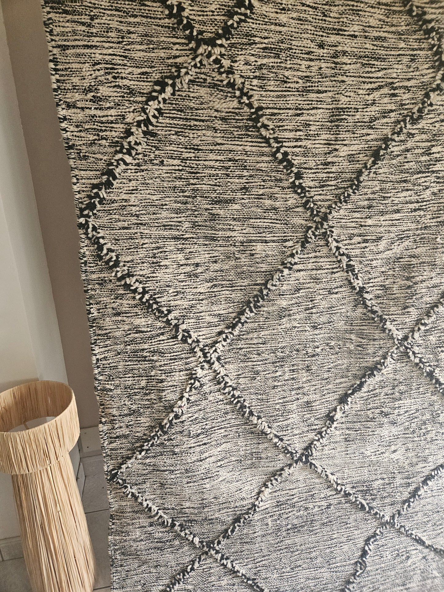 Tapis Zanafi en laine – Tapis berbère teinte brute et naturelle