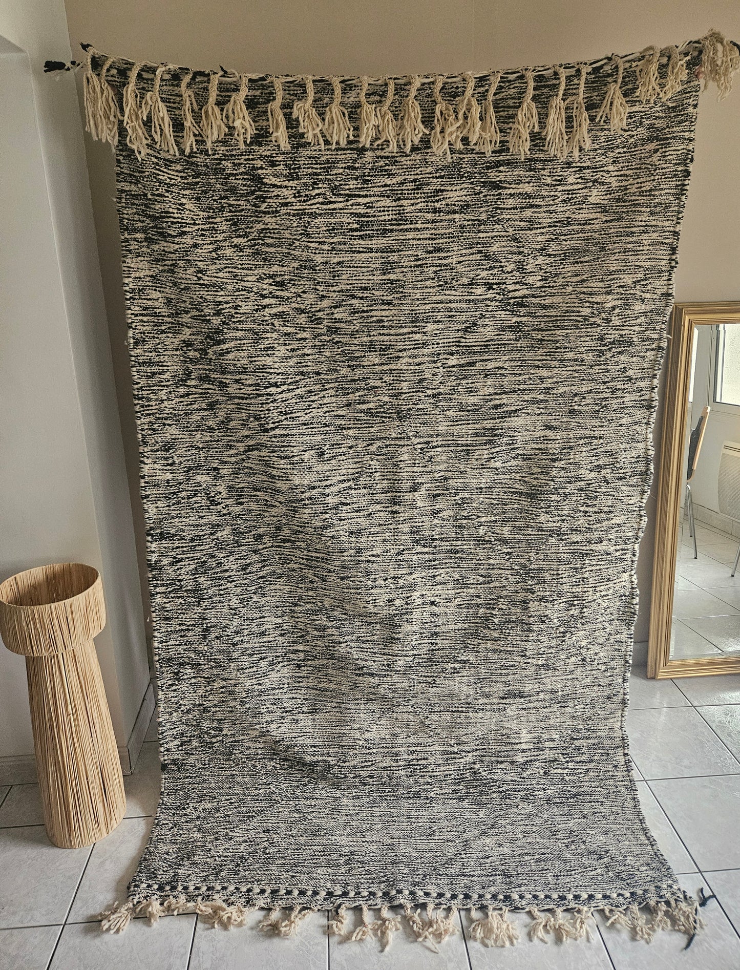 Tapis Zanafi en laine – Tapis berbère teinte brute et naturelle