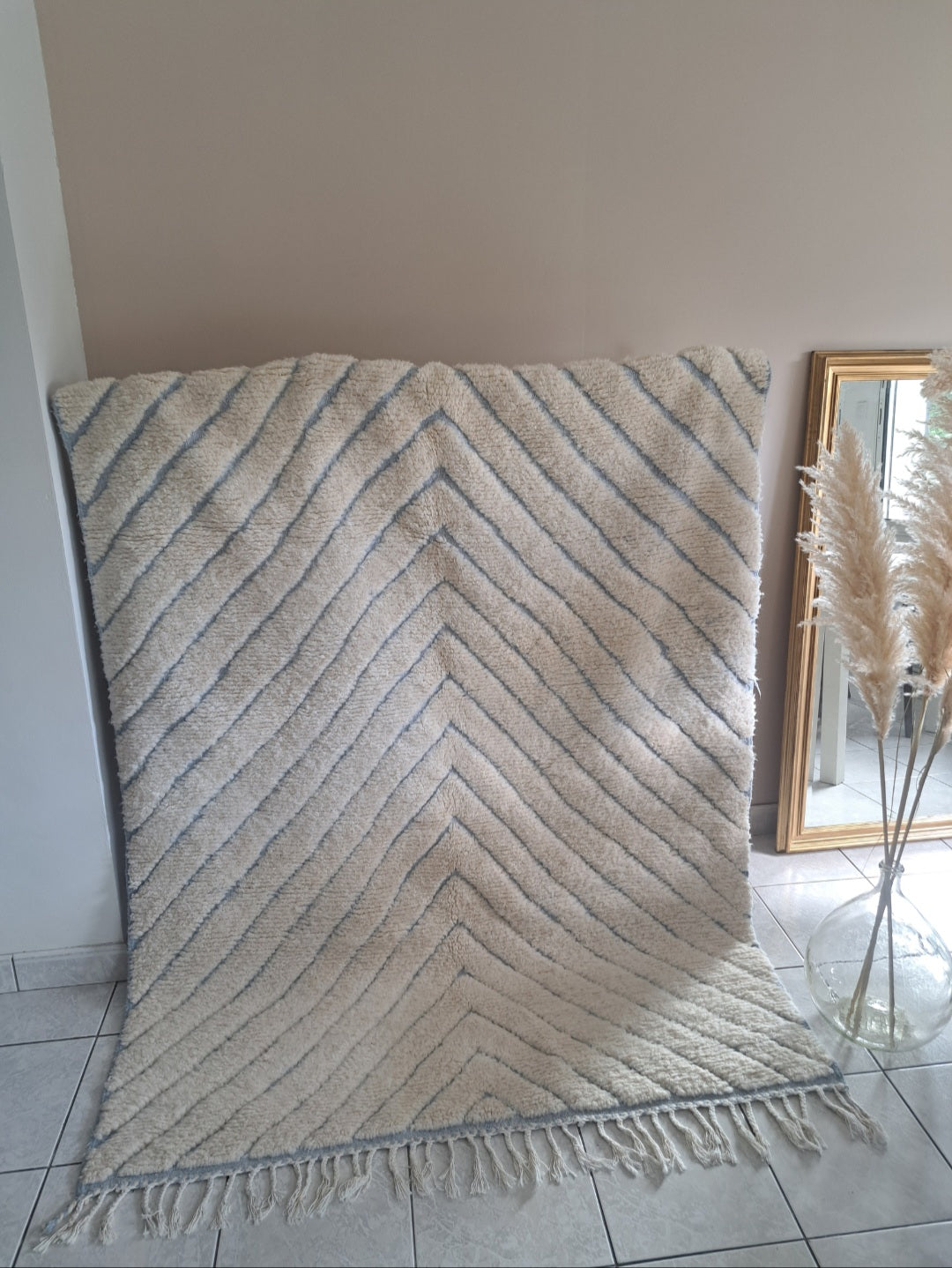 Tapis berbère Beni ouarain motifs chevrons