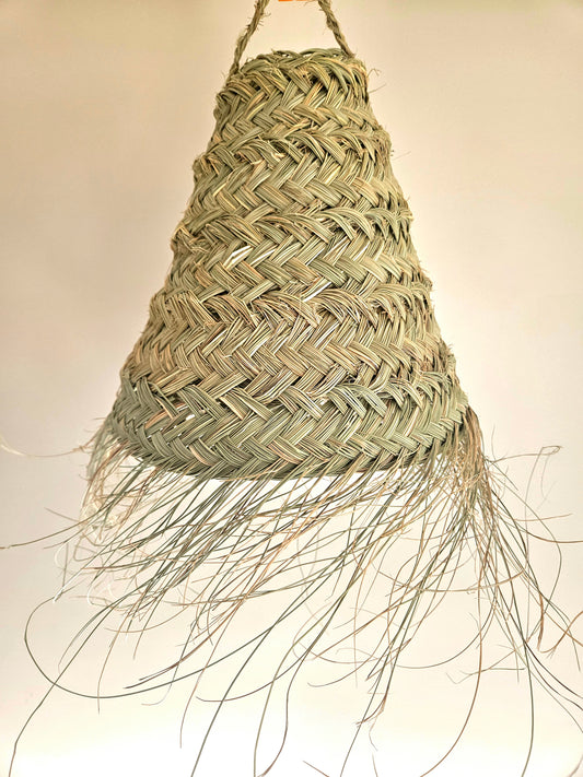 Suspension en doum cône à frange