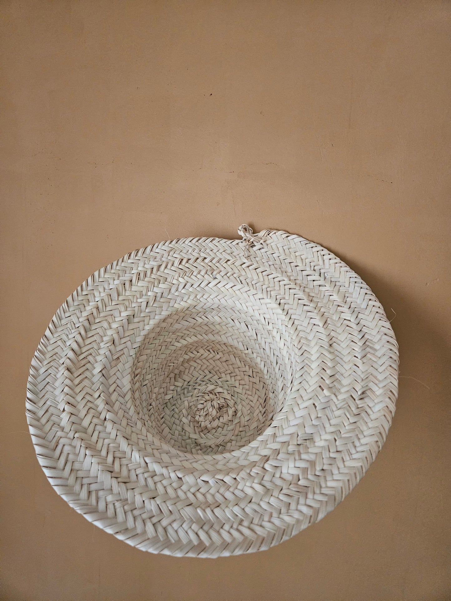 Chapeau de paille décoration murale - Chapeau marocain sans franges