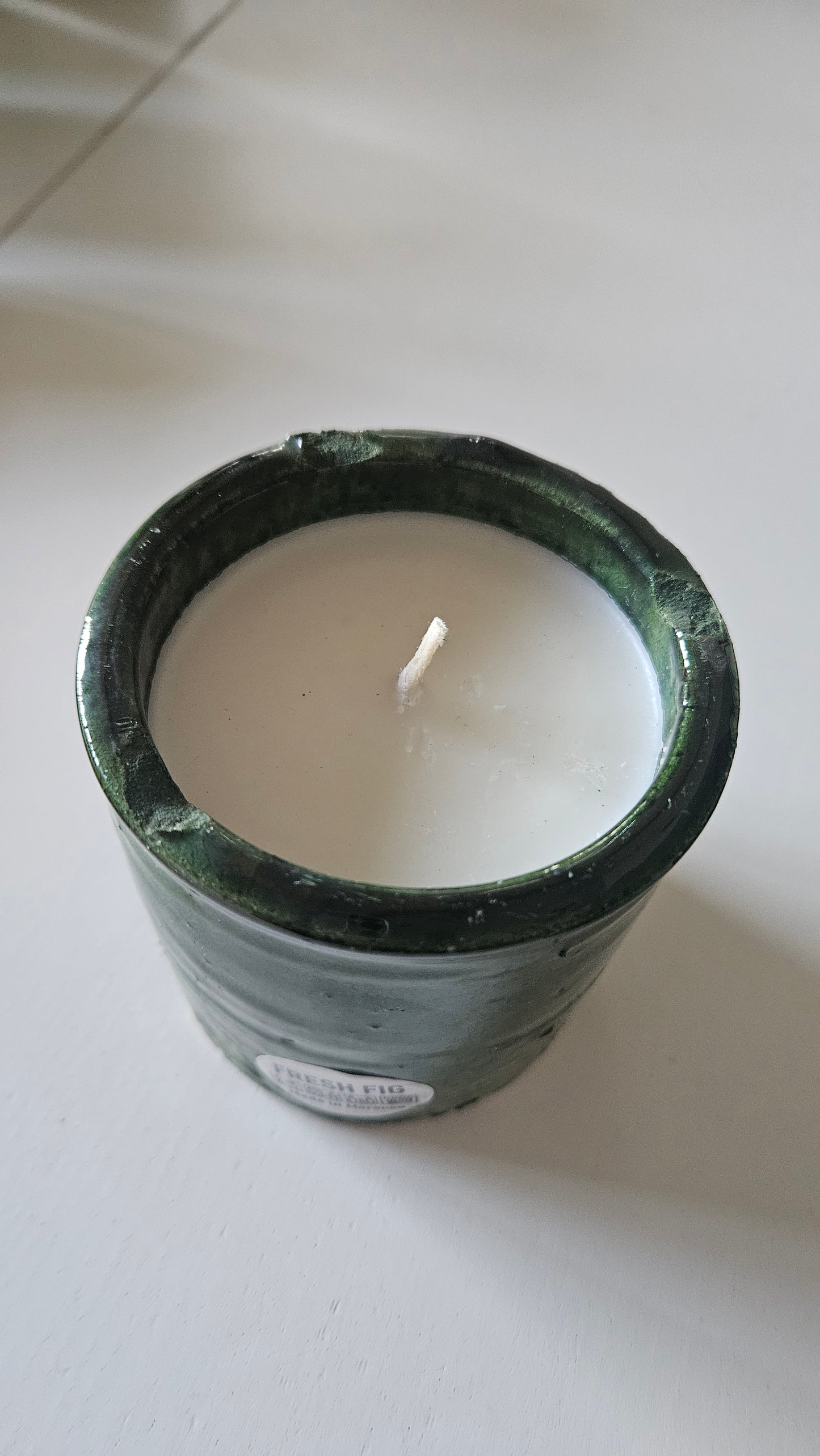 Bougie parfumée en poterie Tamegroute | Plusieurs senteurs : Fleur d'oranger, Figuier, Orientale