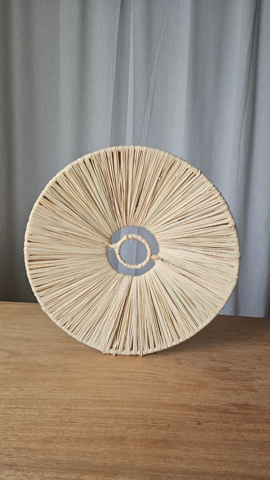 Appliques murale ronde en raphia - Appliques moderne