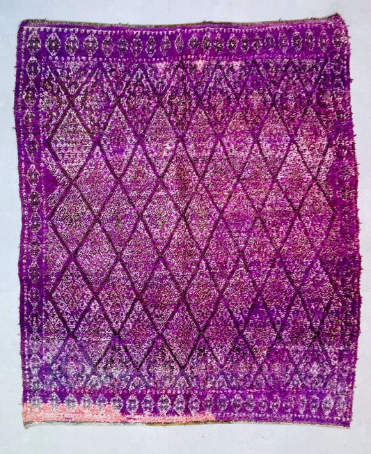 Tapis Beni Mguild vintage - Tapis en laine marocain fait main